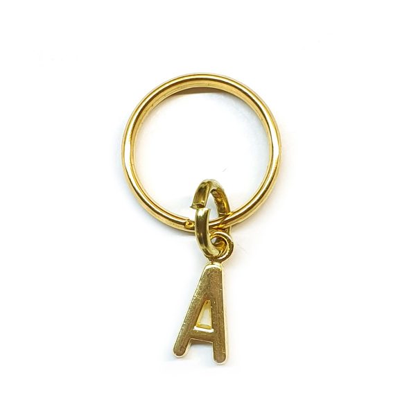 Gold Letter Charm