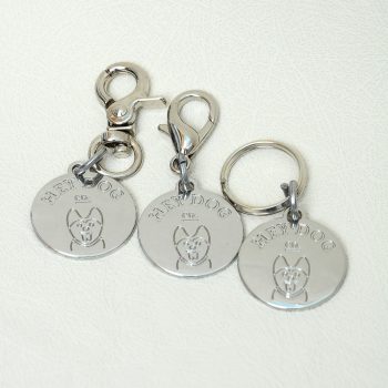 Dog ID tag (silver)